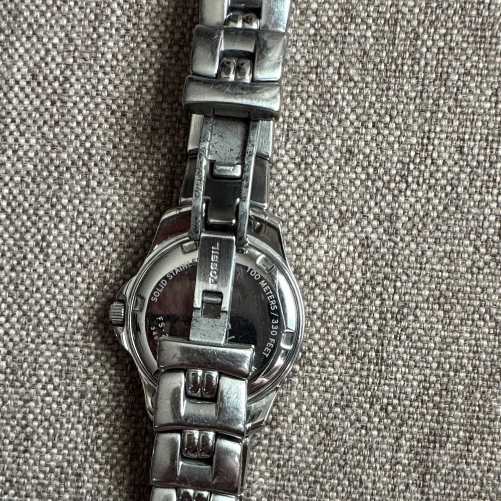 Fossil Stainless Steel Women's Watch with White Dial